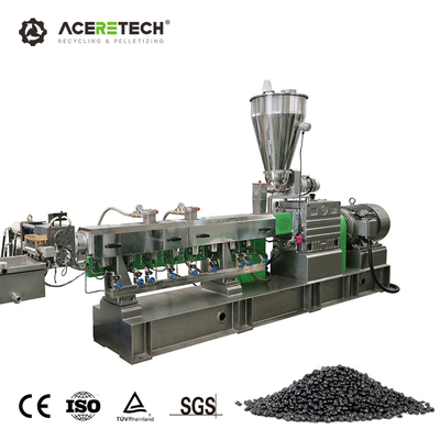 Hotels ATE PET bottle / sheet / film flakes plastic recycling twin screw extrusion pelletizing machine